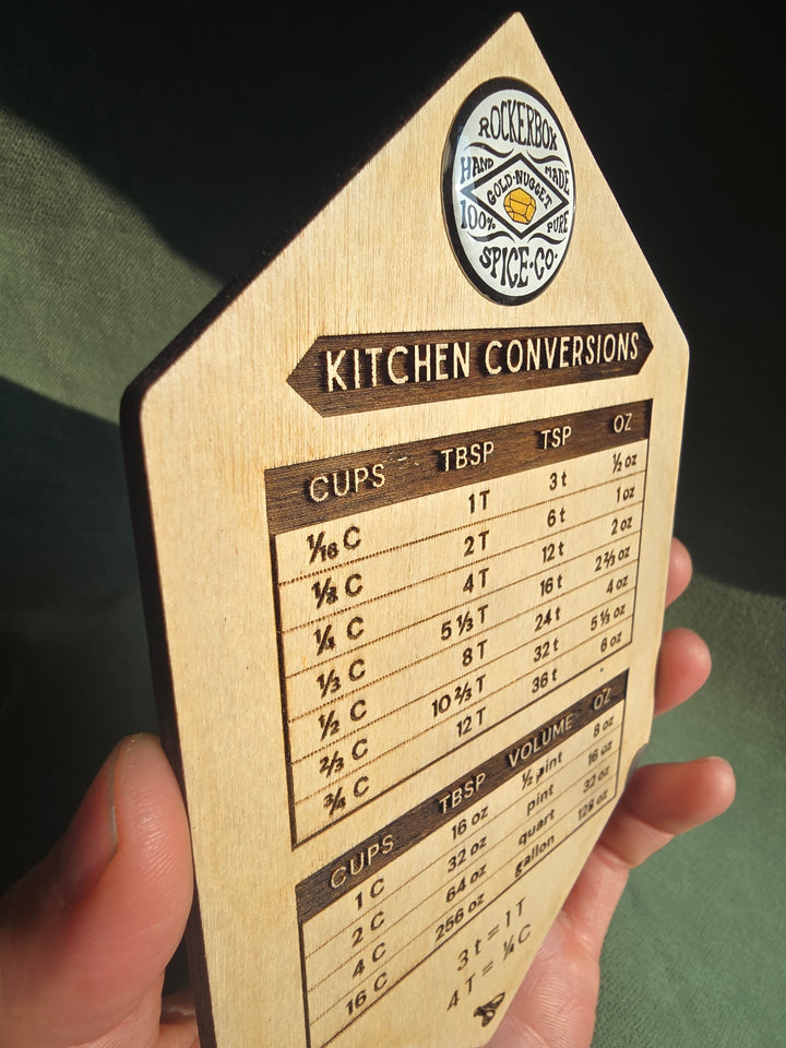 Kitchen Conversion Wooden Fridge Magnet