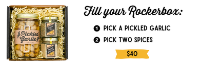 Gift Box: Pickled Garlic & 2 Large Spices