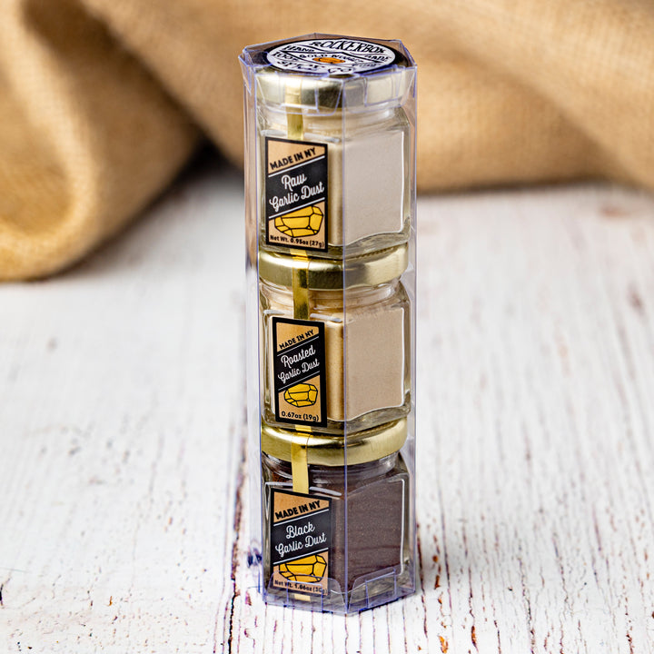 Raw Roasted Black Garlic Dust Gift Pack