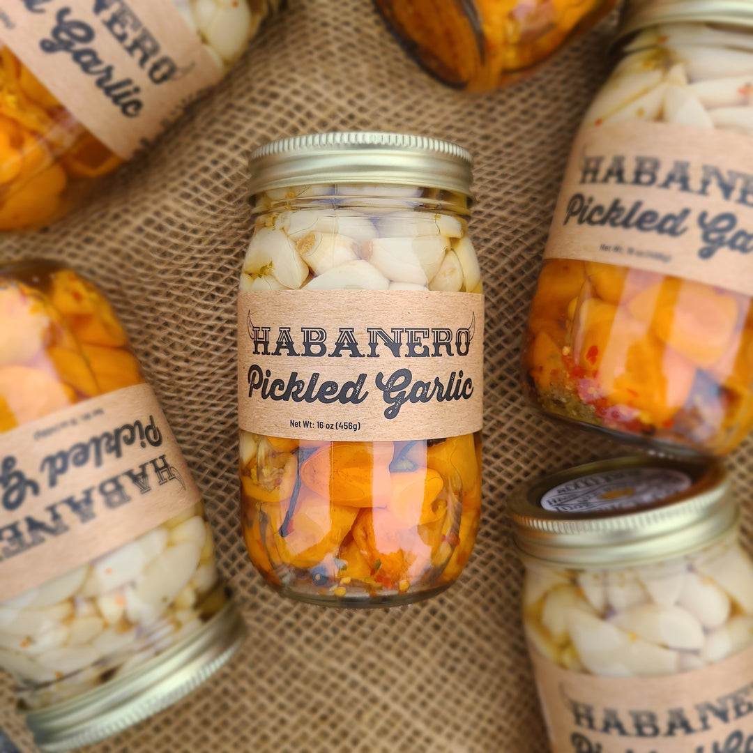 Habanero Pickled Garlic