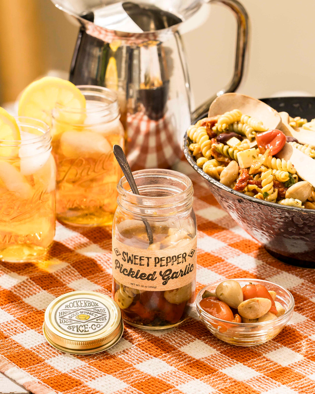 Sweet Pepper Pickled Garlic